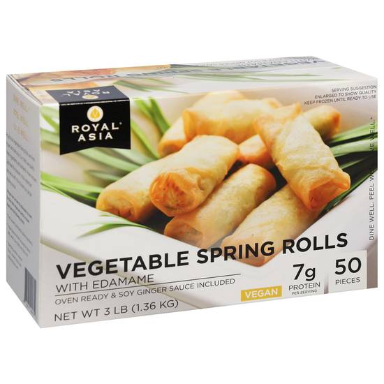 Royal Asia Vegetable Spring Rolls With Edamame (3 lbs)