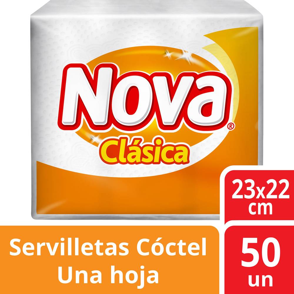 Nova servilleta cóctel (paquete 50 u)