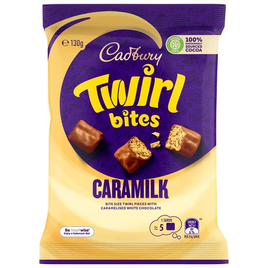 Cadbury Twirl Caramilk Bites 130g