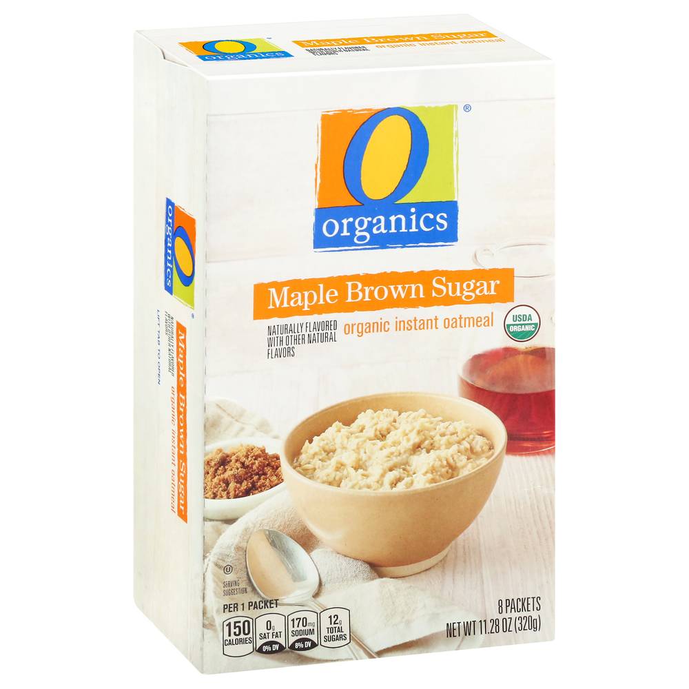 O Organics Maple Brown Sugar Instant Oatmeal (11.28 oz, 8 ct)