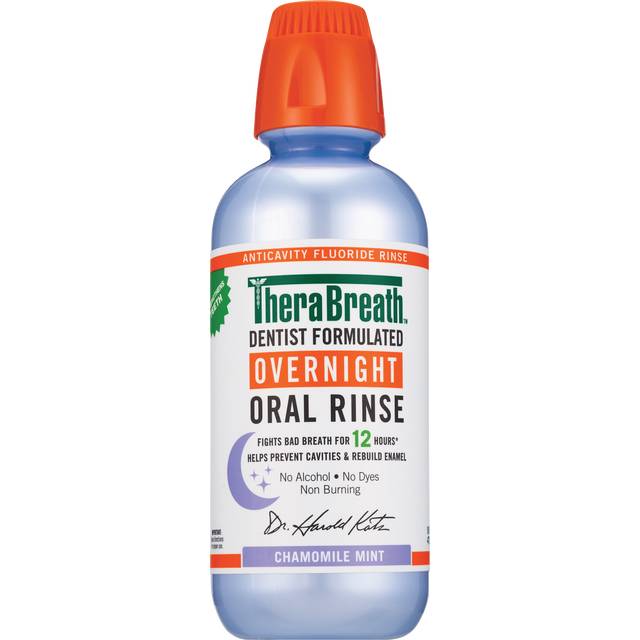Therabreath Overnight Oral Rinse, Chamomile Mint, 16 OZ