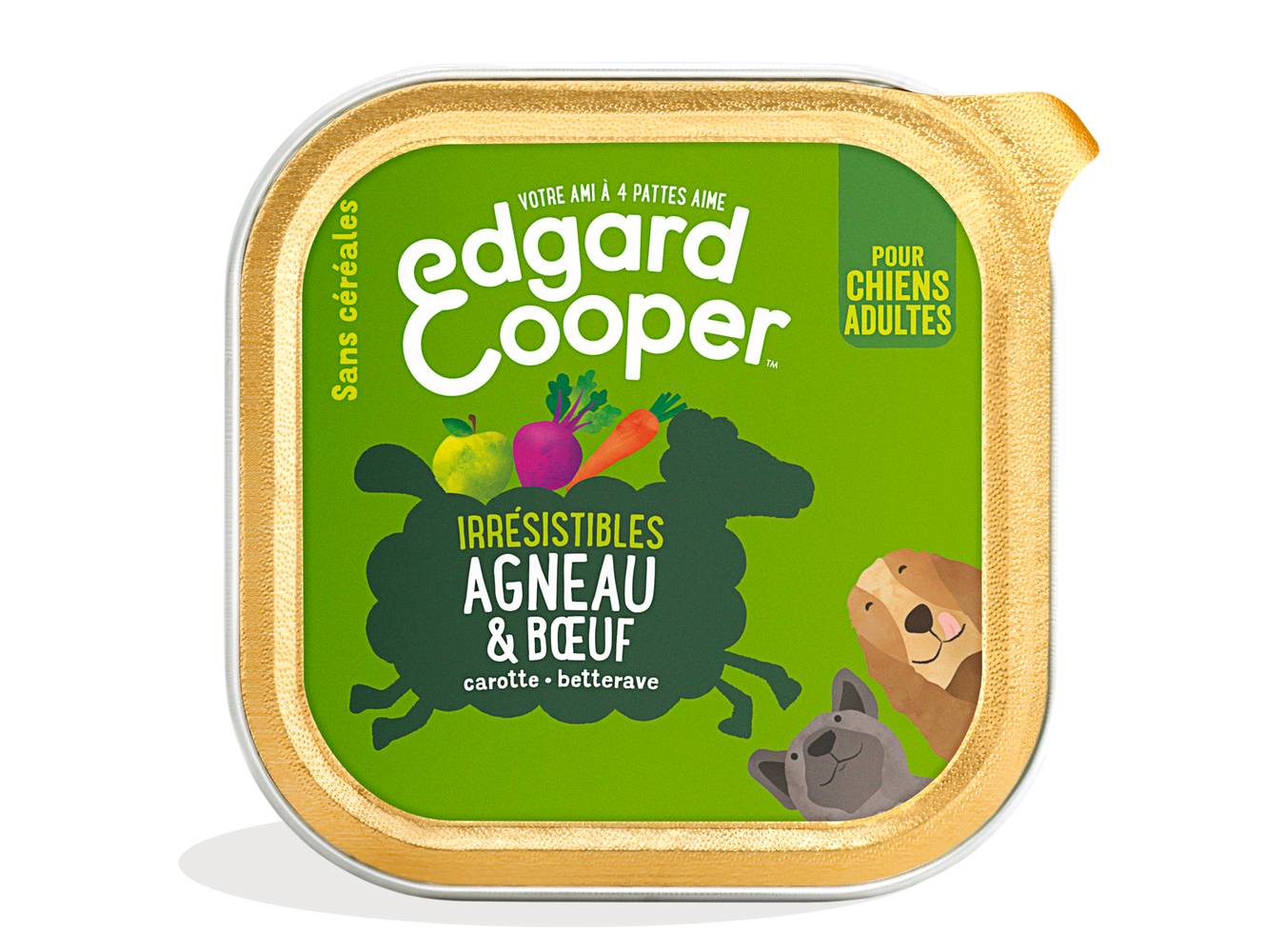 Edgard Cooper - Croquettes sans céréales agneau et bœuf carotte betterave (100g)