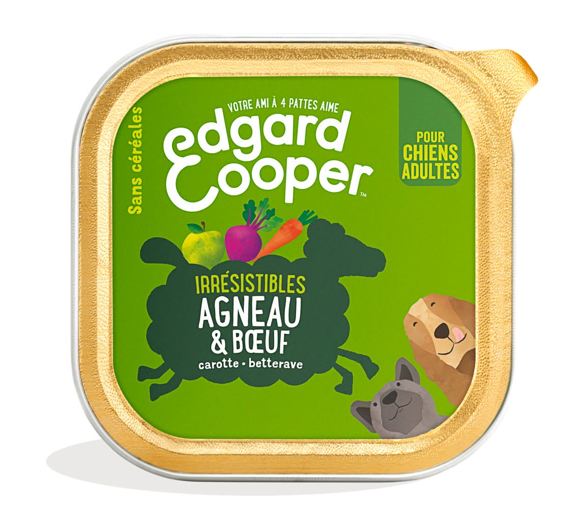 Edgard Cooper - Croquettes sans céréales agneau et bœuf carotte betterave (100g)