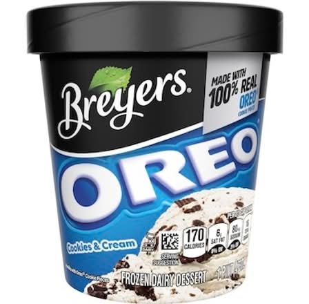 Breyers Ice Cream Oreo Cookies & Cream 16oz Carton