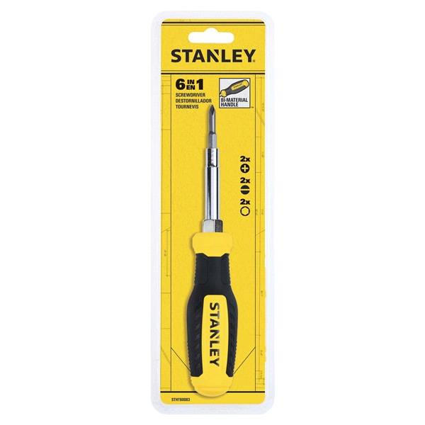 Stanley 6 In 1 Quick Change Interchangeable Screwdriver