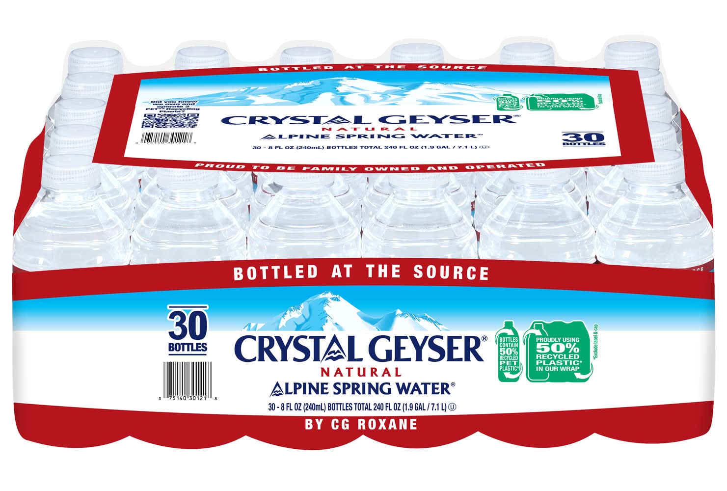 Crystal Geyser Alpine Spring Water (30 x 8 fl oz)