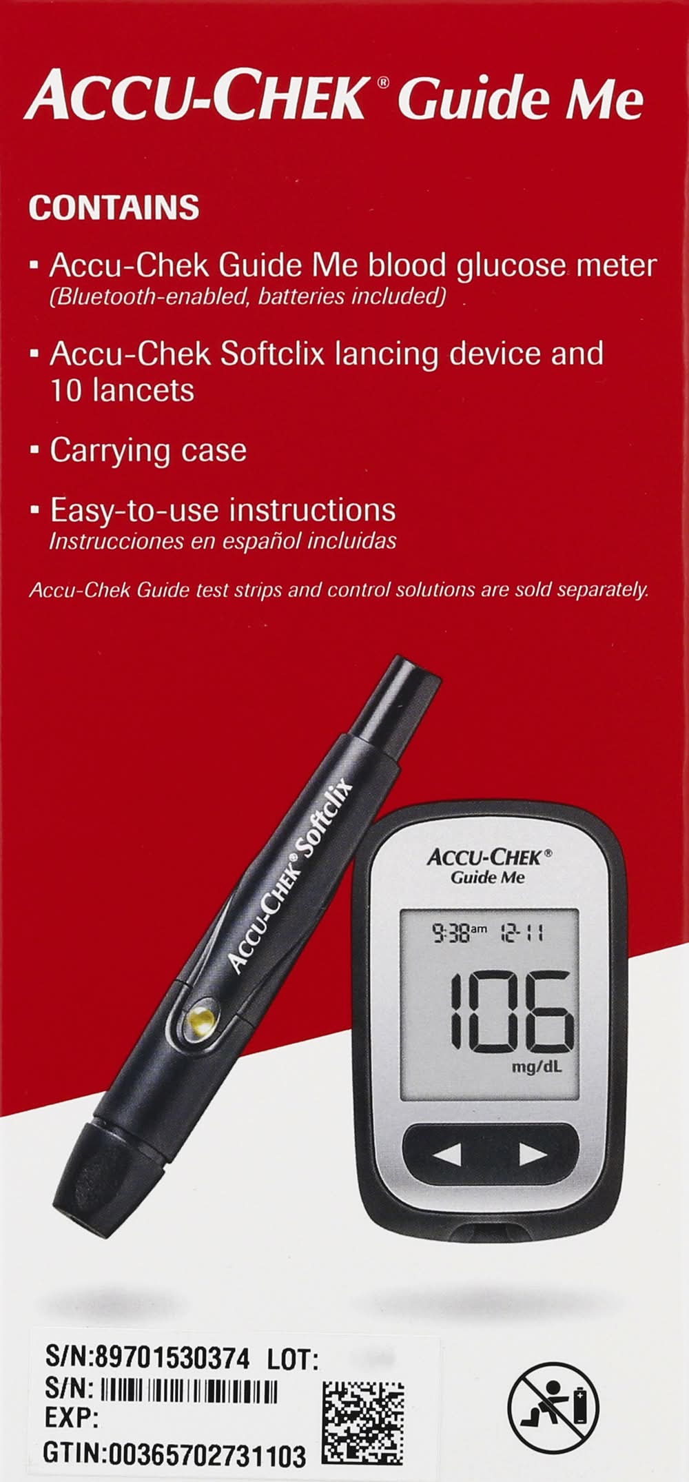 Chek Line Accu-Chek Guide Me Blood Glucose Monitoring System – Backed by Everyday ...