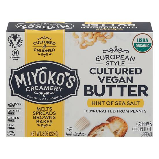 Miyoko's European Style Cultured Vegan Butter With Sea Salt