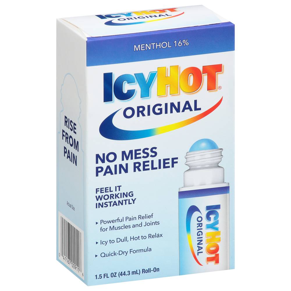 Icy Hot Original No Mess Roll-On Pain Relief (1.5 fl oz)