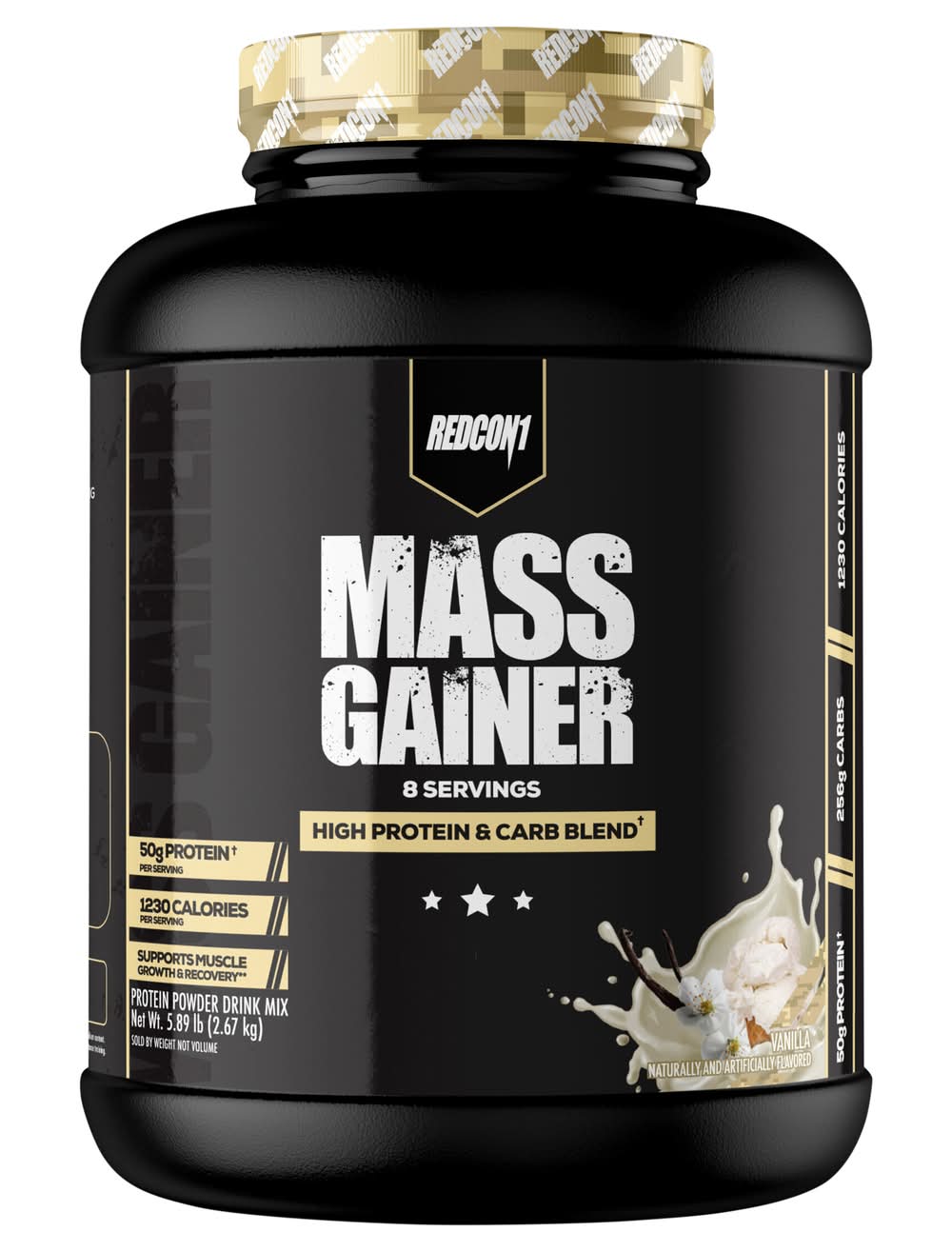 Redcon1 Mass Gainer Protein Drink Mix, Vanilla (5.89 lbs)