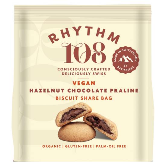 Rhythm 108 Vegan Hazelnut Chocolate Praline Biscuit (135g)