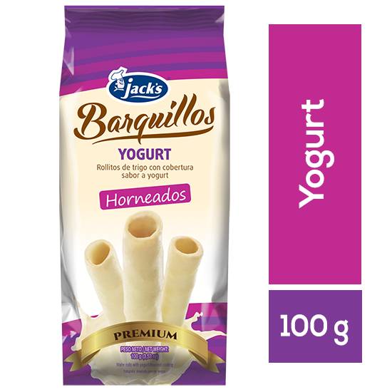 Jack's barquillos horneados (yogurt) (100 g)