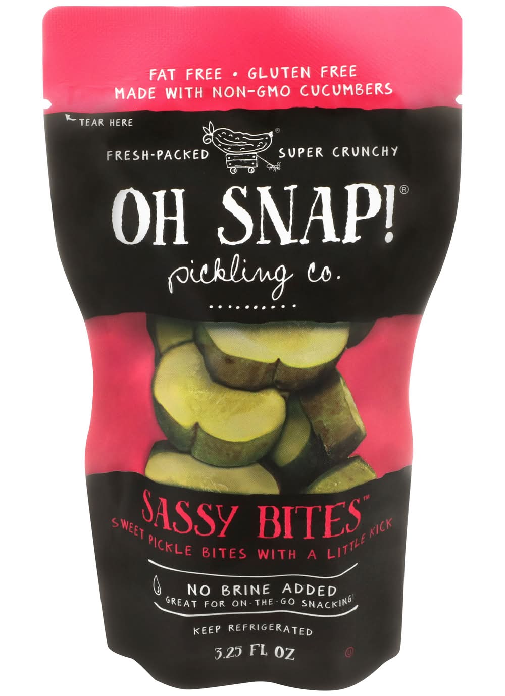 OH SNAP! Fat & Gluten Free Sassy Sweet Pickle Bites (3.25 fl oz)
