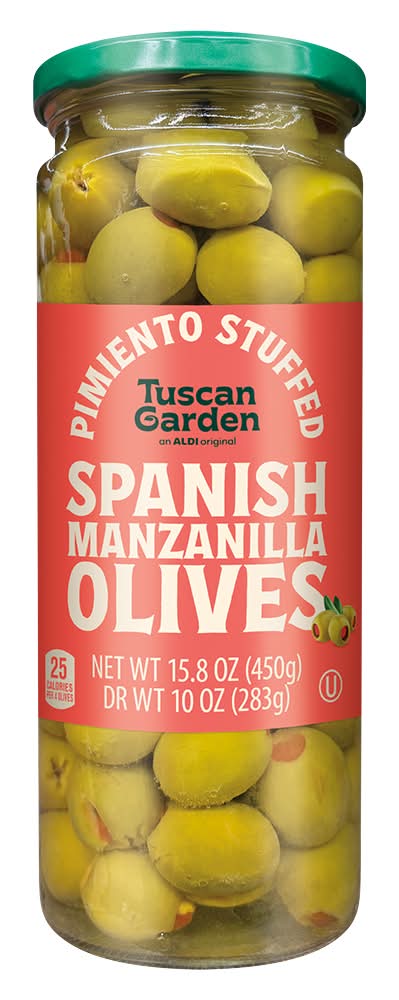 Tuscan Garden Manzanilla Olives Stuffed with Pimiento