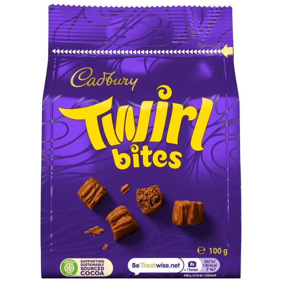 Cadbury Twirl Chocolate Bites (100g)