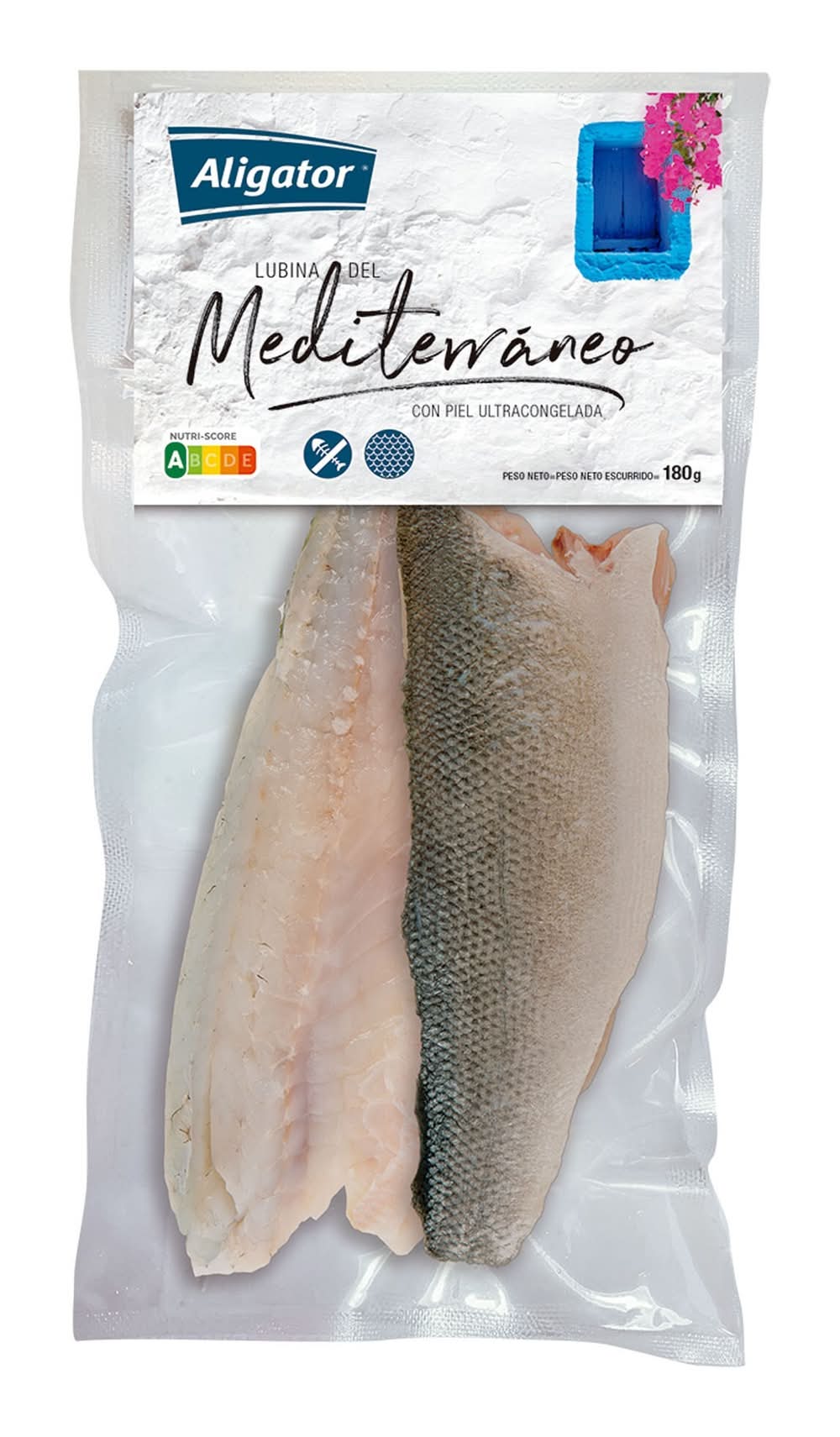 Filetes de lubina del mediterráneo · Aligator (180 g)