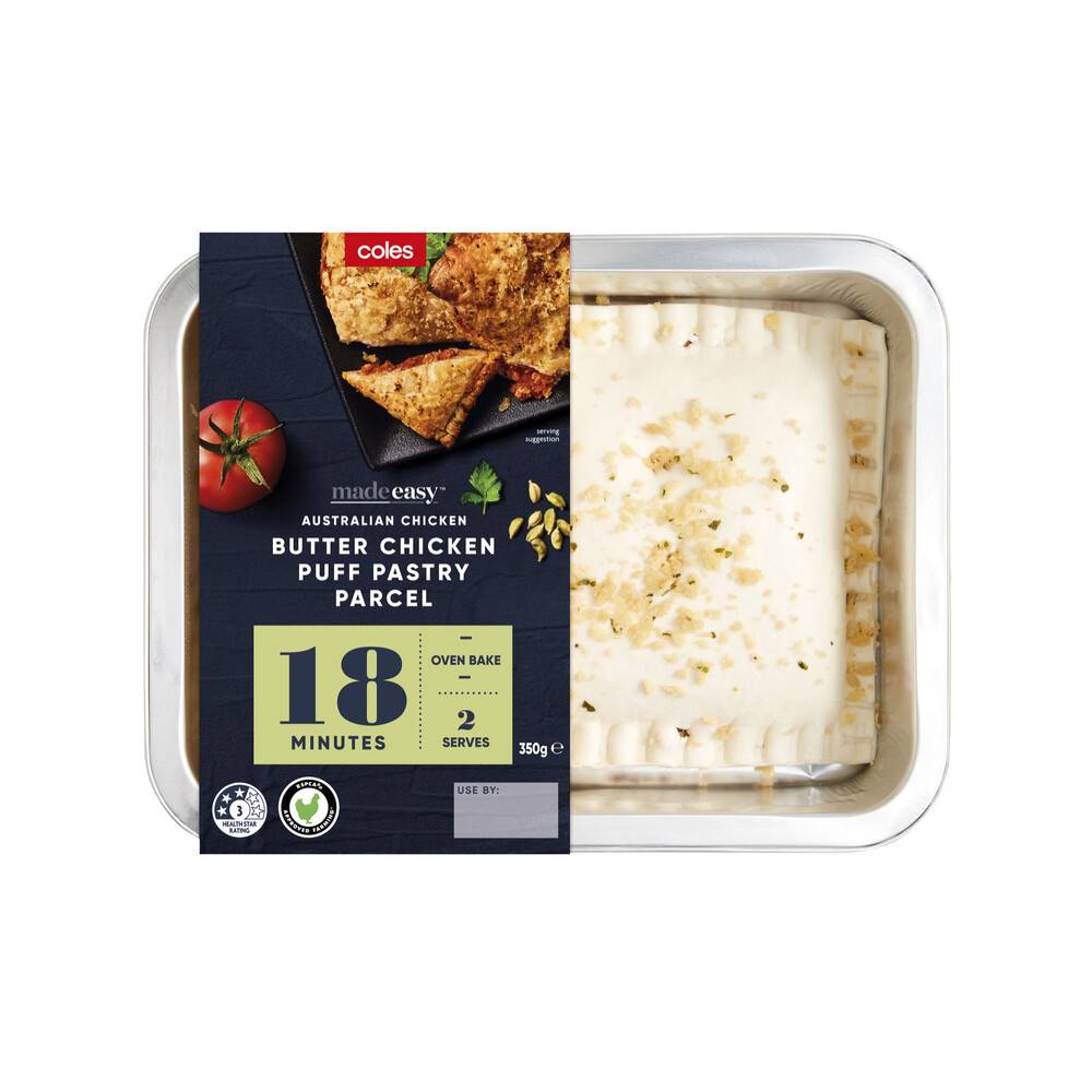 Coles Butter Chicken Puff Pastry