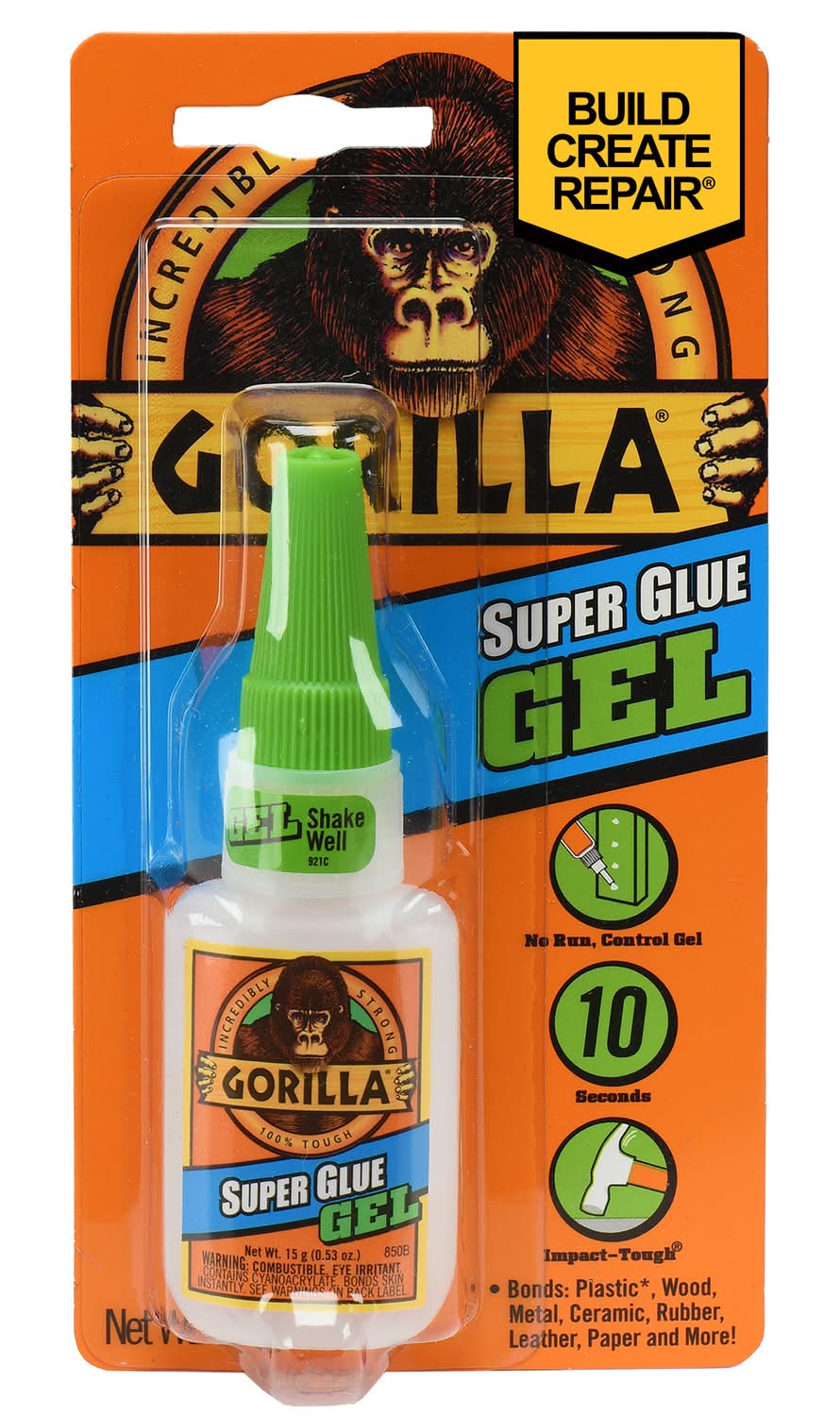 Gorilla High Strength Clear Super Glue 15 Gm