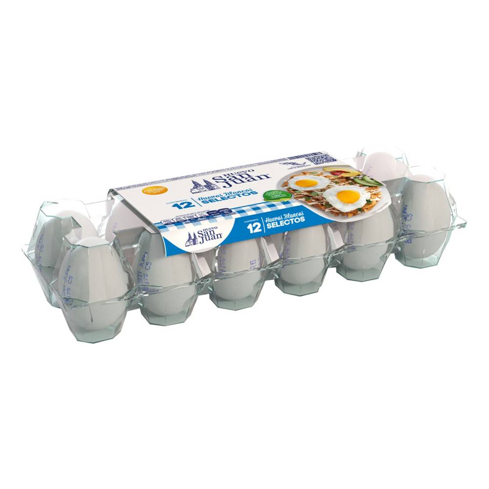 San Juan · Huevos blancos selectos (12 un)