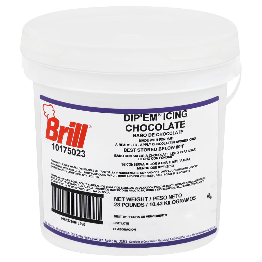 Brill Dip'em Icing, Chocolate (23 lbs)