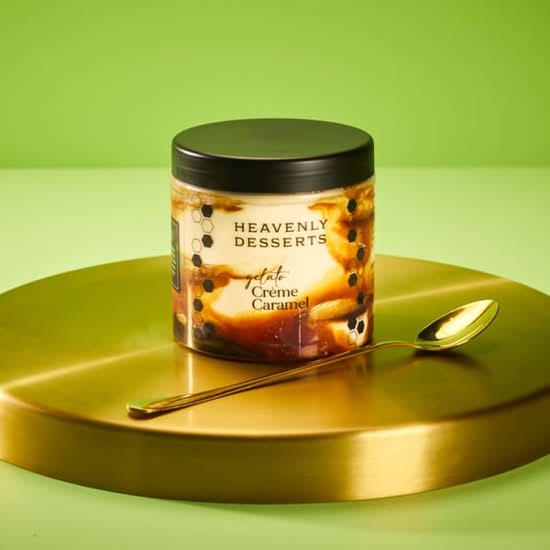 Creme Caramel Gelato Tub