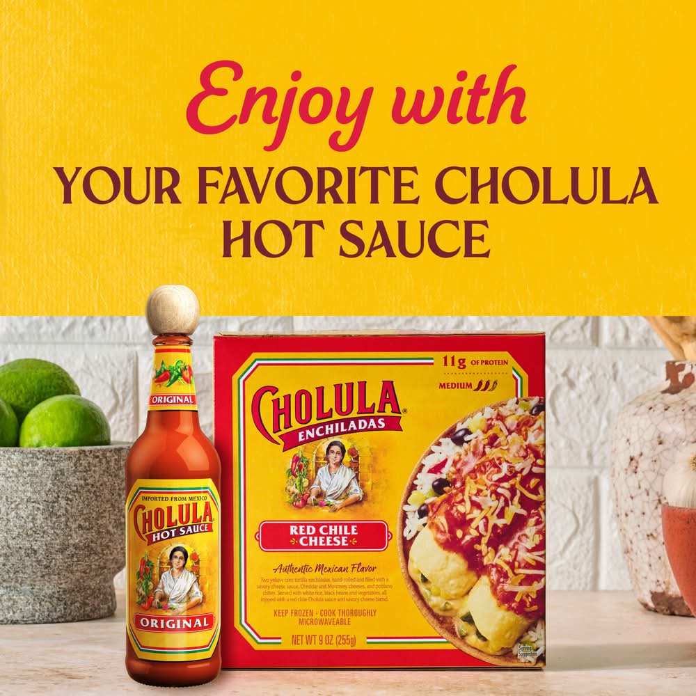 Cholula Red Chile Cheese Enchiladas (9 oz) | Postmates