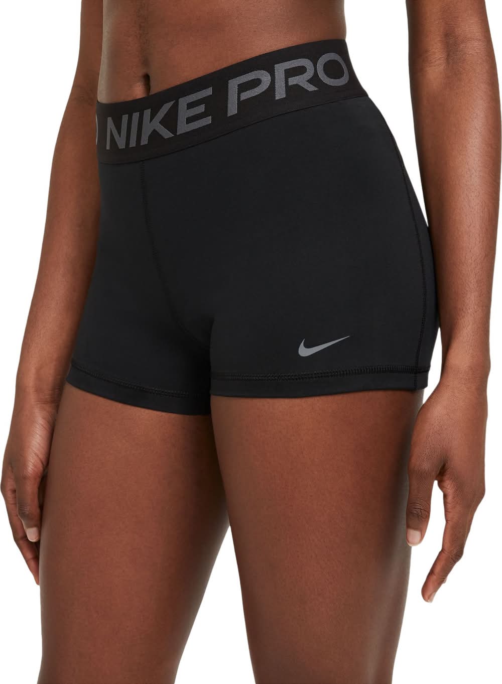 Nike Pro Shorts, Women, L, Black-Iron Grey