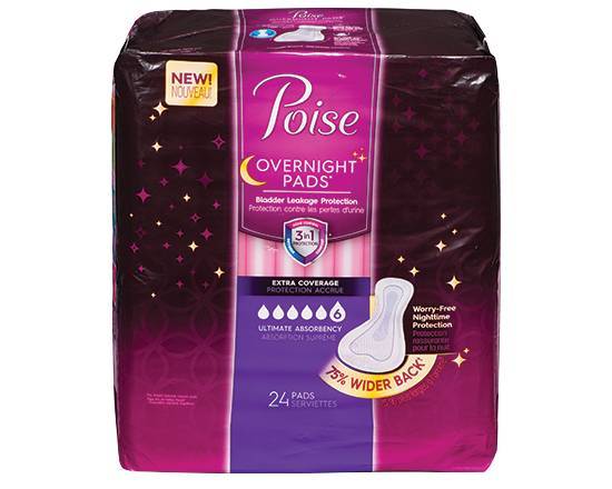 POISE ULTIMATE ABSORBENCY PADS ULT COVERAGE 24