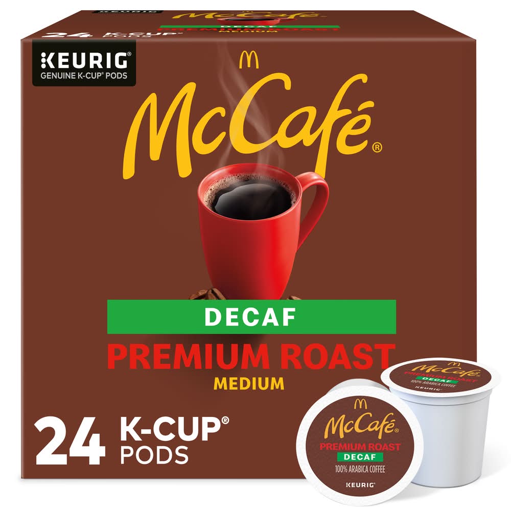 McCafé Premium Roast Decaf Coffee K-Cup Pods (8.3 oz)