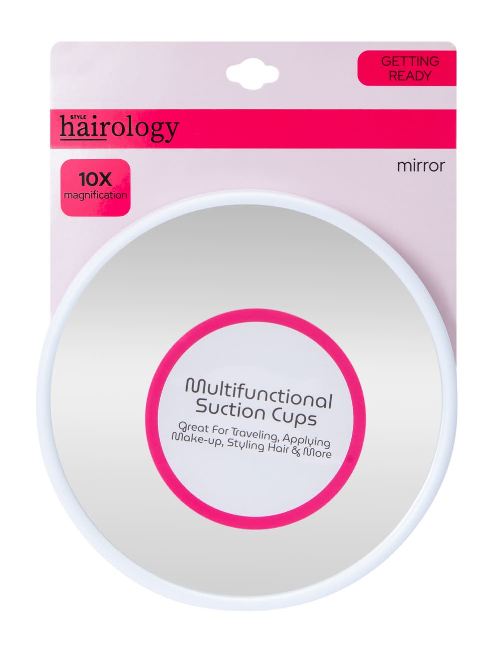 Multi-Function Suction Cup Mirror White