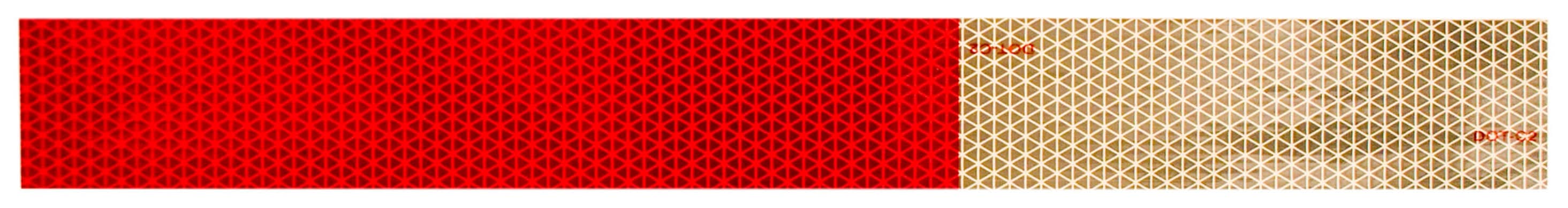 Hopkins Reflective Strips/Tape - Red/White Pattern, 18-in W x 2-in H, Industrial-Strength Adhesive for RVs and Mobile Homes