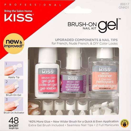 Kiss Brush on Gel Nail Kit (1 set)