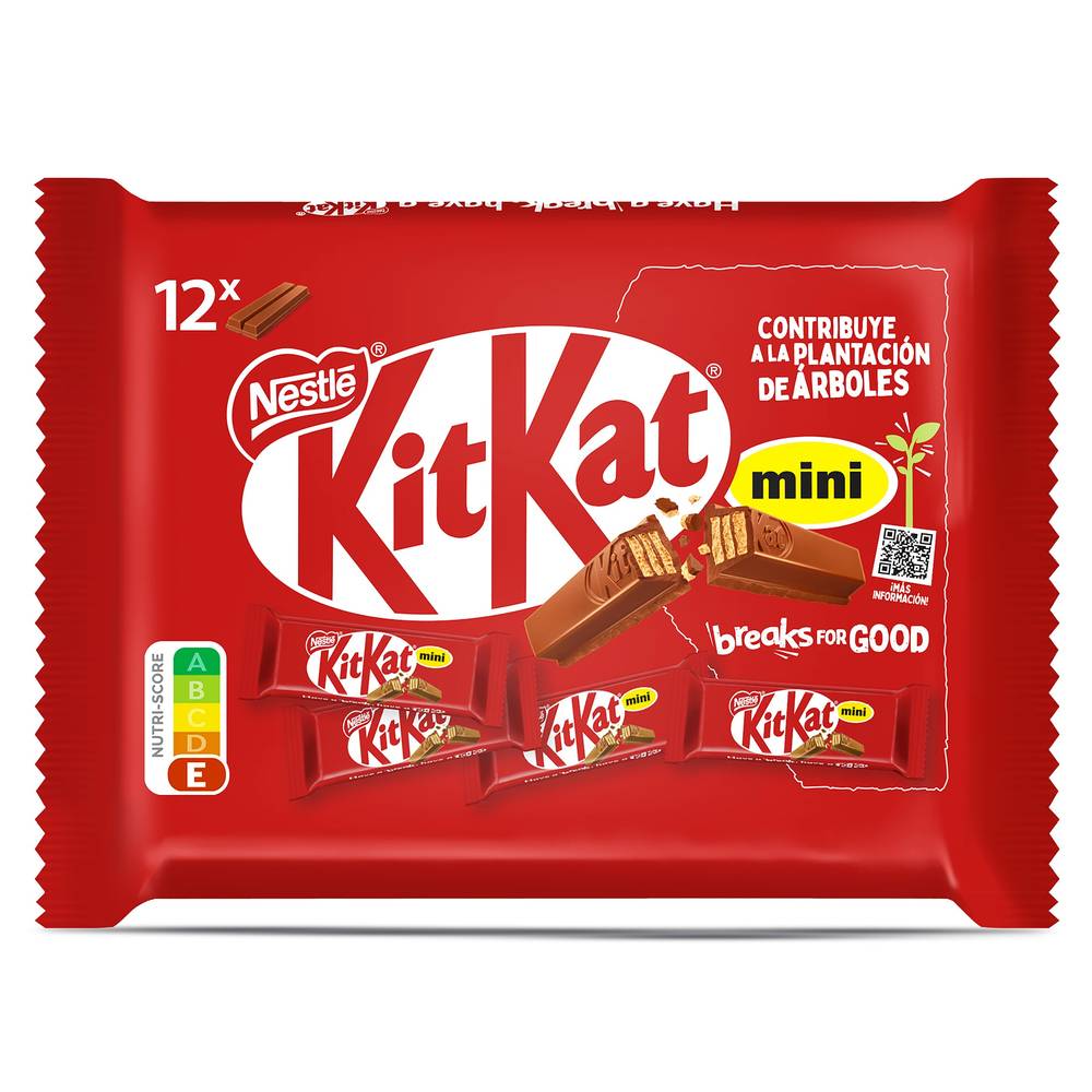 Mini Barritas De Galleta Recubiertas De Chocolate Kit Kat Bolsa 200 G