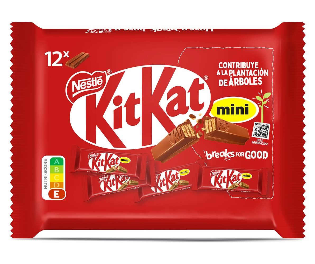 Mini Barritas De Galleta Recubiertas De Chocolate Kit Kat Bolsa 200 G