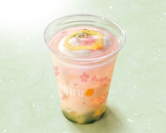 ゆず香る 抹茶わらびもちオレ～桜～