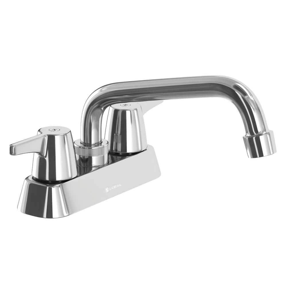 Glacier Bay Aragon 4 In. Centerset 2-Handle Laundry Utility Faucet In Chrome