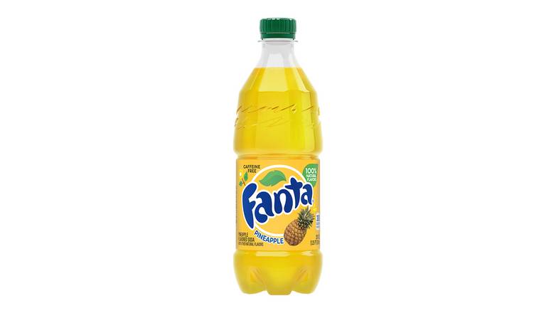 Fanta Caffeine-Free Pineapple Flavored Soda, 20 Fl. Oz.