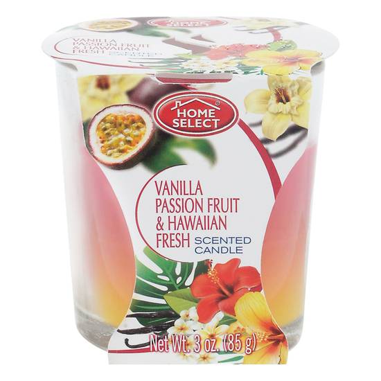 Home Select Vanilla Passion Fruit & Hawaiian Fresh Candle (3 oz)