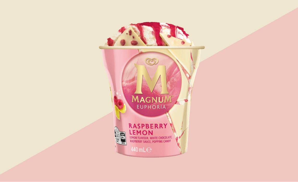 Magnum Euphoria Raspberry Lemon Ice Cream 440ml