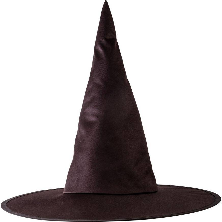 Party City Classic Witch Hat, 17 Inch x 15 Inch, Black