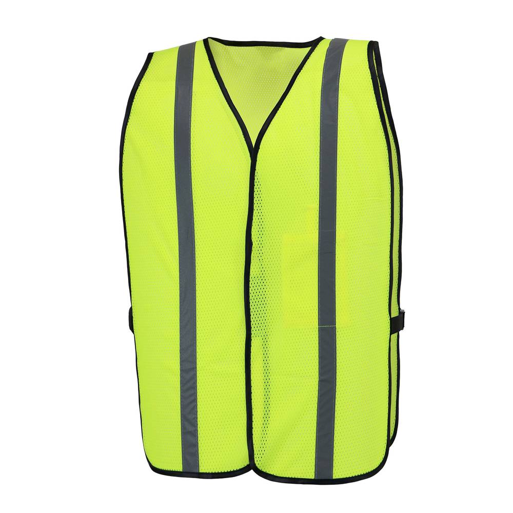 Safety Works Yellow Polyester High Visibility (Ansi Compliant) Enhanced Visibility (Reflective) Safety Vest | SW46102-O