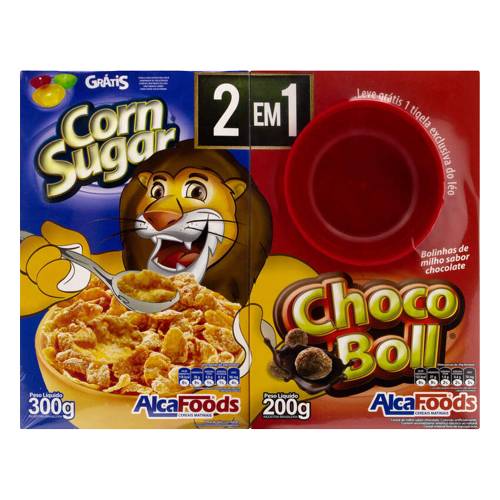 Alca Foods · Kit de cereal matinal chocobol e corn sugar (2 )