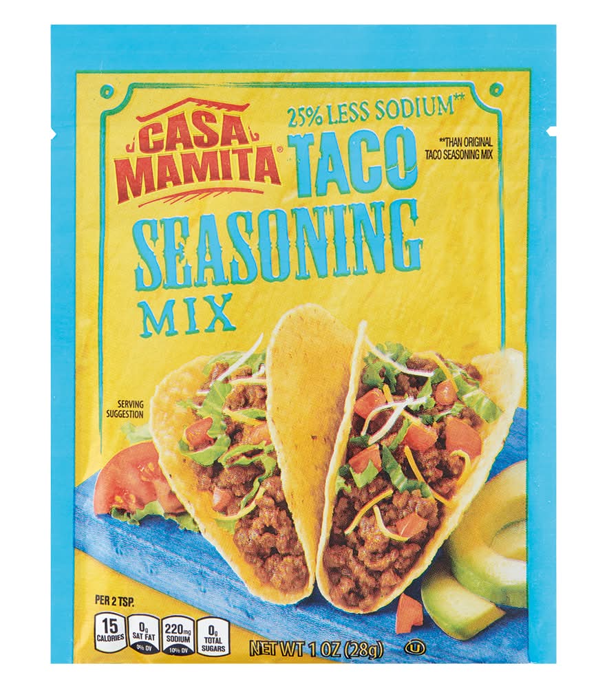 Casa Mamita Less Sodium Taco Seasoning Mix (1 oz)