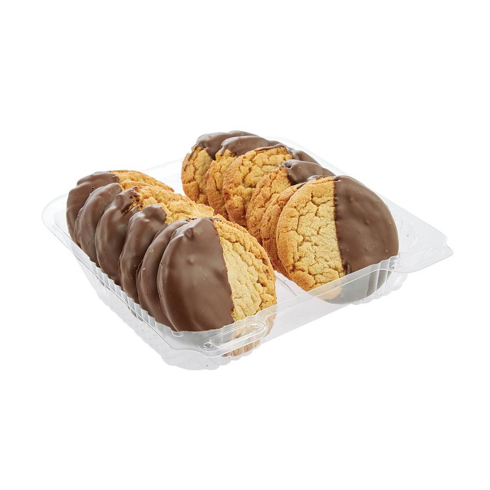 Raley's Chocolate Dipped Peanut Butter Cookies (12 ct)