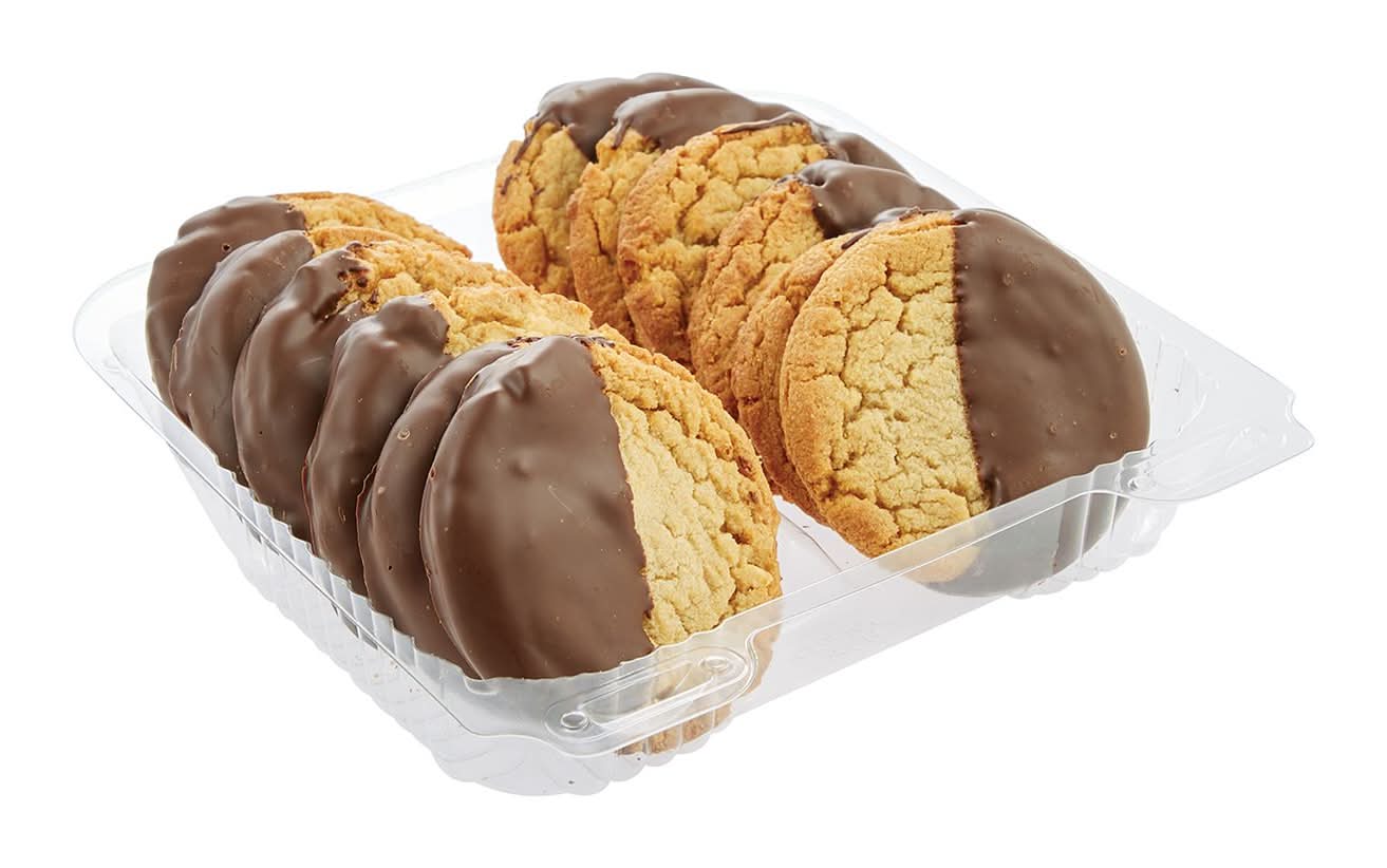 Raley's Chocolate Dipped Peanut Butter Cookies (12 ct)