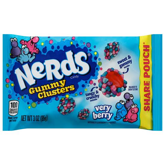 Nerds Share Pouch Very Berry Gummy Clusters Candy