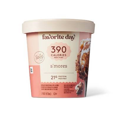 Favorite Day S'mores Reduced Fat Ice Cream, Chocolate-Marshmallow (1 pint)