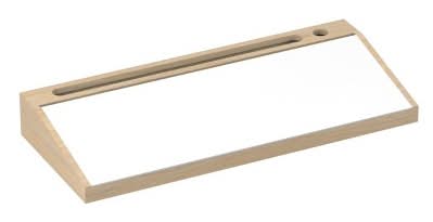 North Desktop Wipe Board Organizer: Bamboo Desk Accessories & Tool Holder