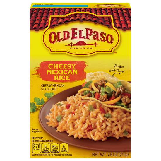 Old El Paso Box (cheesy mexican rice)
