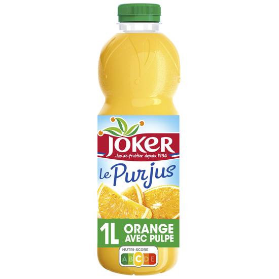 Joker - Pur jus d'orange avec pulpe (1 L)
